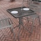 Flash Furniture Barker 23.5'' Silver Square Tempered Glass Metal Table TLH-073A-1-SV-GG - alternate 3